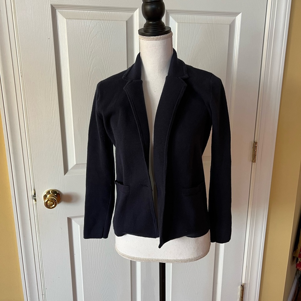 J Crew 365 Blue Button Blazer Jacket - Picture 2 of 7